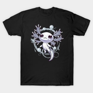 Axolotl kawaii  Black &White T-Shirt